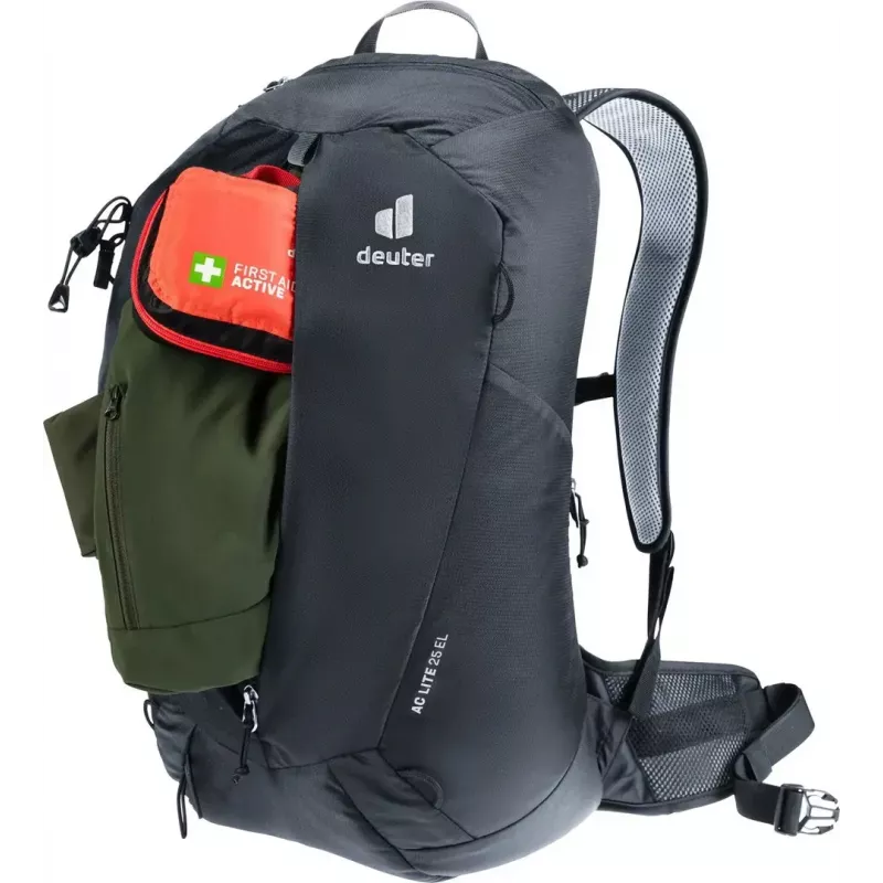 Plecak DEUTER AC Lite 25 EL czarny — wentylowany plecak jednodniowy, pojemność 25 L