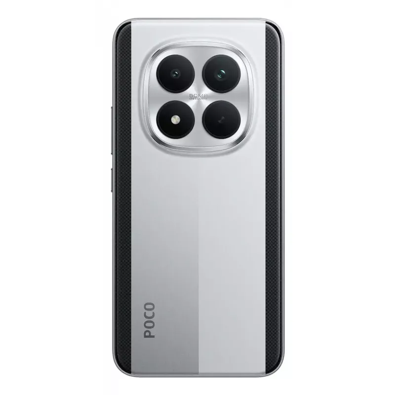 Smartfon POCO M8 Pro 5G — wyświetlacz 6,83 cala (17,4 cm), Snapdragon 7s Gen 4, 8 GB RAM, 256 GB, 6500 mAh, srebrny