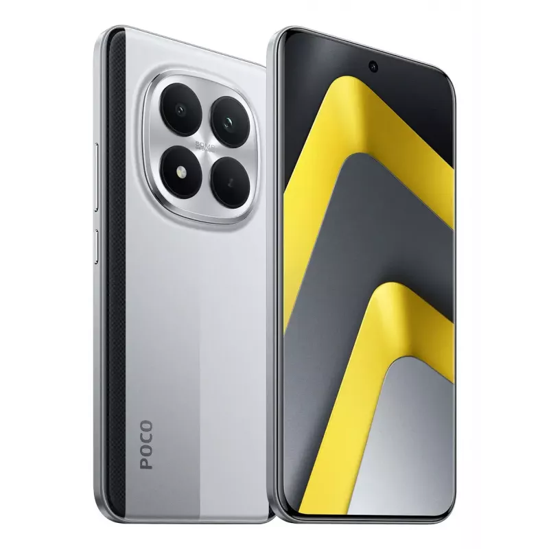 Smartfon POCO M8 Pro 5G — wyświetlacz 6,83 cala (17,4 cm), Snapdragon 7s Gen 4, 8 GB RAM, 256 GB, 6500 mAh, srebrny