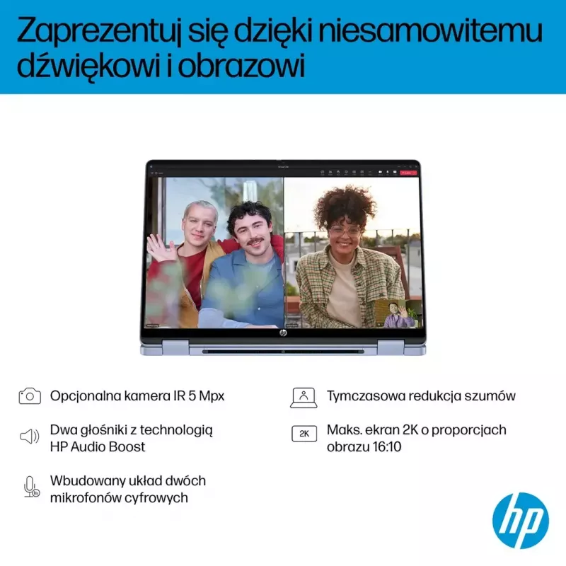 Laptop HP OmniBook 5 Flip 14-fp0004nw 14 cali Core 5 120U 16GB 512GB Win11Home Sky niebieski
