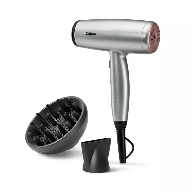 Suszarka do włosów BaByliss Cosmos D580DE 2100 W Satin Steel silnik DC