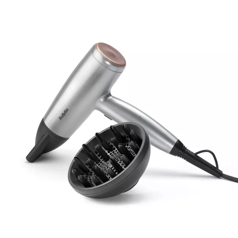 Suszarka do włosów BaByliss Cosmos D580DE 2100 W Satin Steel silnik DC