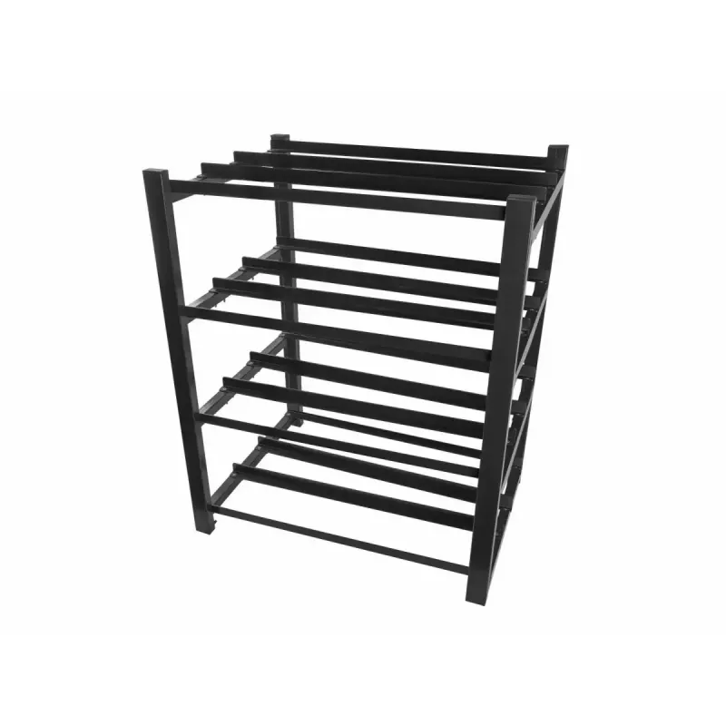 Stojak na baterie LANBERG OR01-830650-304-BK — 830×650 mm, 3 rzędy, 4 poziomy
