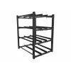 Stojak na baterie LANBERG OR01-830650-304-BK — 830×650 mm, 3 rzędy, 4 poziomy