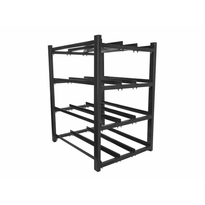 Stojak na baterie LANBERG OR01-830650-304-BK — 830×650 mm, 3 rzędy, 4 poziomy