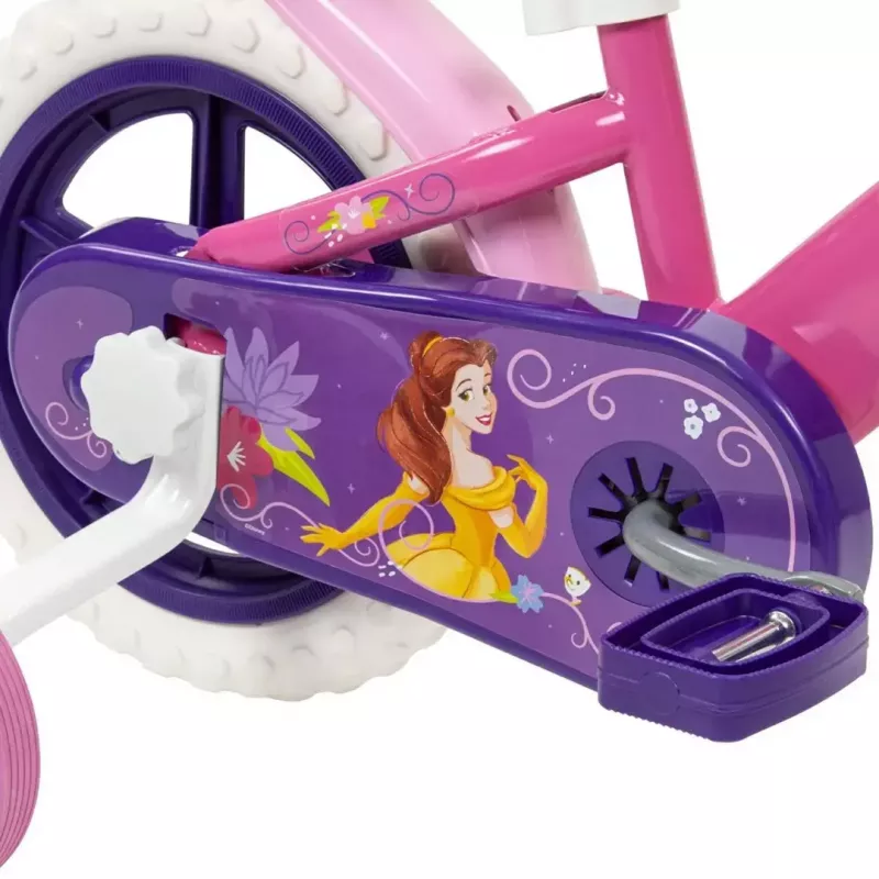 Rower dziecięcy HUFFY Disney PRINCESS 12 cali — 12-calowe koła, jeden bieg, kółka boczne w zestawie