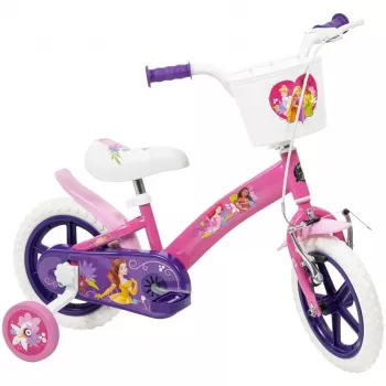 Rower dziecięcy HUFFY Disney PRINCESS 12 cali — 12-calowe koła, jeden bieg, kółka boczne w zestawie