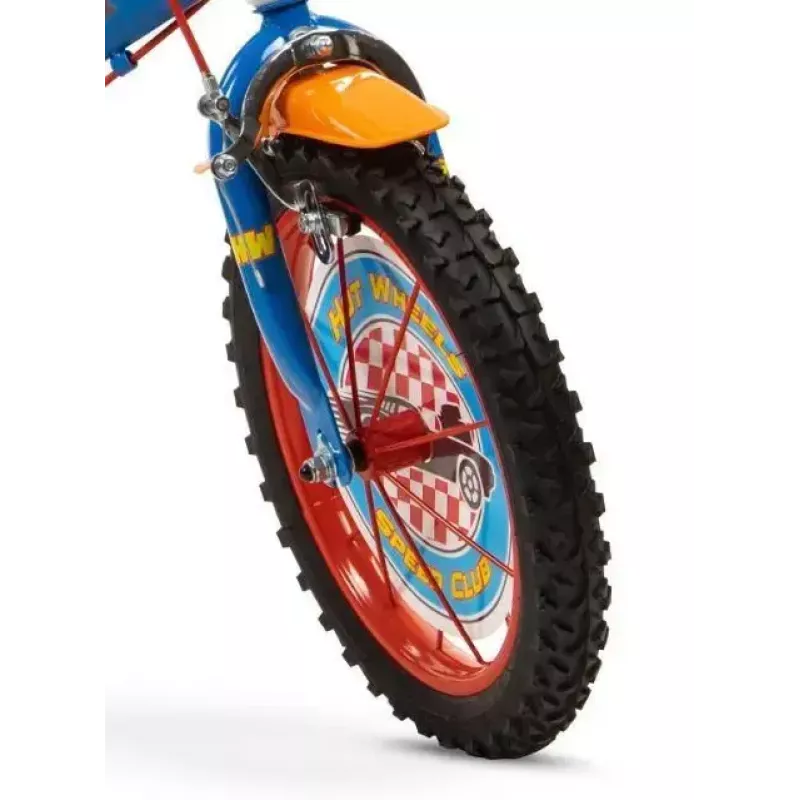 Rower dziecięcy Toimsa 14 cali Hot Wheels model 1468, koła 14-calowe, rama stalowa, kompatybilny z kółkami bocznymi