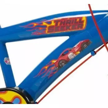 Rower dziecięcy Toimsa 14 cali Hot Wheels model 1468, koła 14-calowe, rama stalowa, kompatybilny z kółkami bocznymi