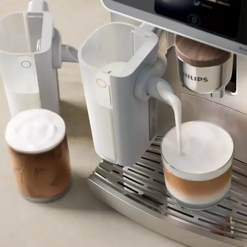 Ekspres do kawy Philips Series 8000 Café Aromis EP8757/20, srebrny, 1500 W