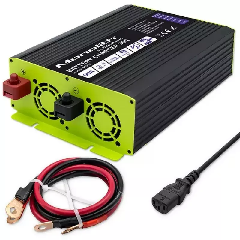 Ładowarka do akumulatorów QOLTEC 51919 90A 12V do LiFePO4 AGM GEL SLA