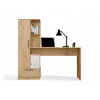 Zestaw biurko z regałem top e shop COSMO Dąb Rzemieślniczy — Blat 115×50 cm, Szerokość 1430 mm, Wysokość 1400 mm, Głębokość 500 mm, 1 szuflada