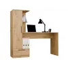 Zestaw biurko z regałem top e shop COSMO Dąb Rzemieślniczy — Blat 115×50 cm, Szerokość 1430 mm, Wysokość 1400 mm, Głębokość 500 mm, 1 szuflada