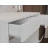 Biurko MARINA 2S, białe, płyta wiórowa, 810×500×800 mm, 2 szuflady, blat laminowany