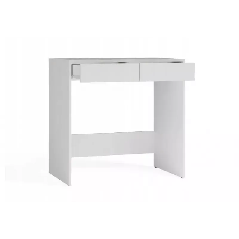 Biurko MARINA 2S, białe, płyta wiórowa, 810×500×800 mm, 2 szuflady, blat laminowany