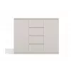 Komoda z 2 drzwiami i 4 szufladami TOP E SHOP M-MP-K-MAL-2D4S/120-KASZ, kaszmirowy, 120×40×97 cm, płyta wiórowa