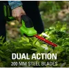 Nożyce do trawy akumulatorowe GreenWorks 1600607VA — ostrze ze stali nierdzewnej 12 cm, 24 V Li‑Ion 2 Ah