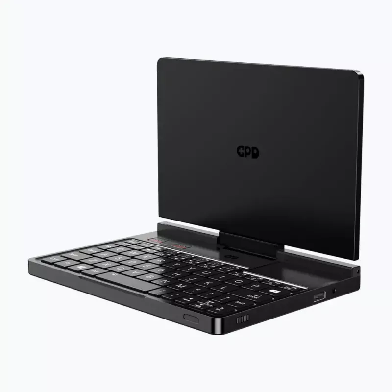 Laptop GPD Pocket 4 — AMD Ryzen 7 8840U, dotykowy 8 cali WQXGA 2560×1600 144 Hz, 16 GB DDR5, 1 TB NVMe, Radeon 780M, Windows 11, LAN, czytnik linii papilarnych, grafitowy
