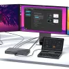 Laptop GPD Pocket 4 — AMD Ryzen 7 8840U, dotykowy 8 cali WQXGA 2560×1600 144 Hz, 16 GB DDR5, 1 TB NVMe, Radeon 780M, Windows 11, LAN, czytnik linii papilarnych, grafitowy