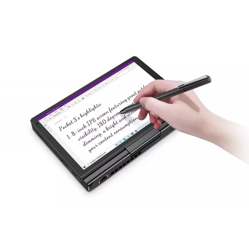 Laptop GPD Pocket 3K1 — 8-calowy ekran dotykowy WUXGA, Intel i3-1125G4, 16 GB RAM, 512 GB NVMe, Win 11, LAN, HDMI, BT 5.3