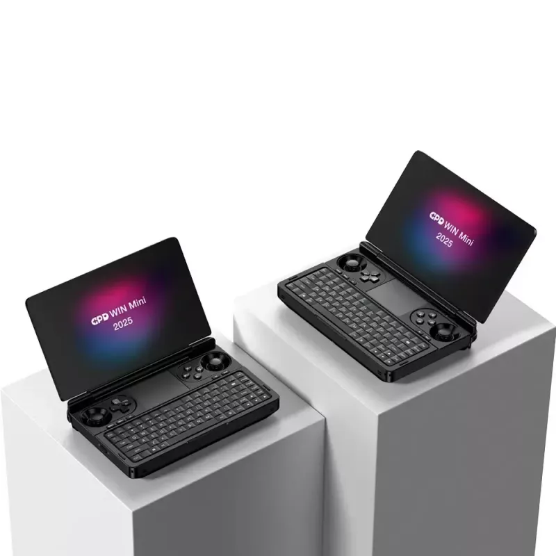 Laptop GPD WinMini HX370 — 7 cali FHD 120 Hz dotykowy, AMD Ryzen AI 9 HX370, 32 GB DDR5, 2 TB NVMe, Radeon 890M, Windows 11, Czarny