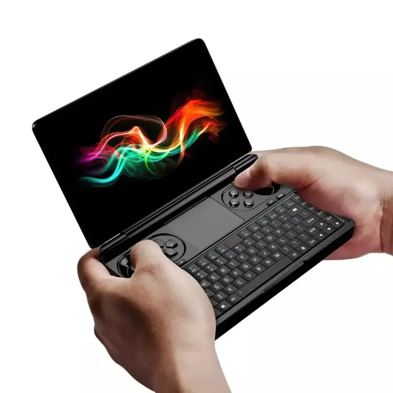 Laptop GPD WinMini HX370 — 7 cali FHD 120 Hz dotykowy, AMD Ryzen AI 9 HX370, 32 GB DDR5, 2 TB NVMe, Radeon 890M, Windows 11, Czarny
