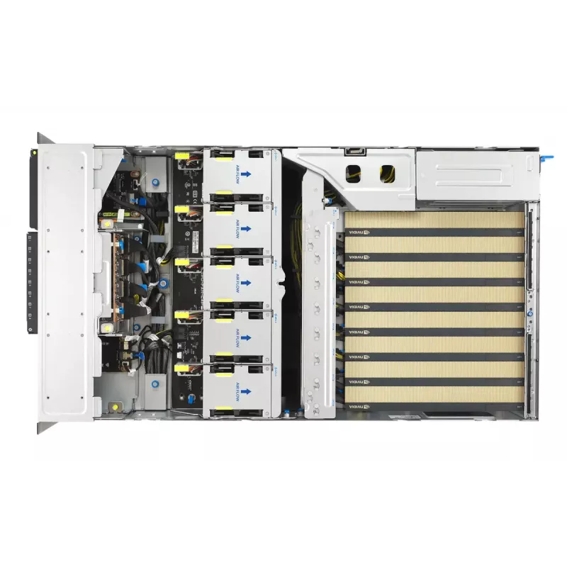 Serwer rack ASUS ESC8000A-E13P (4U) — LGA 6096, AMD EPYC, do 3 TB DDR5, 24 DIMM, zasilacz 3200 W, 10GbE