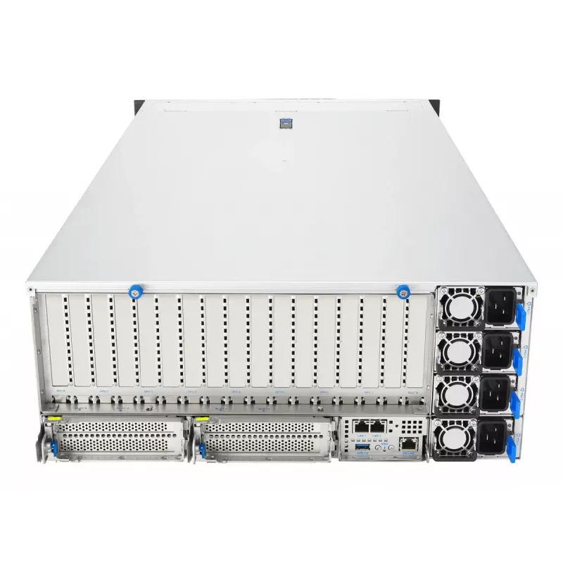 Serwer rack ASUS ESC8000A-E13P (4U) — LGA 6096, AMD EPYC, do 3 TB DDR5, 24 DIMM, zasilacz 3200 W, 10GbE