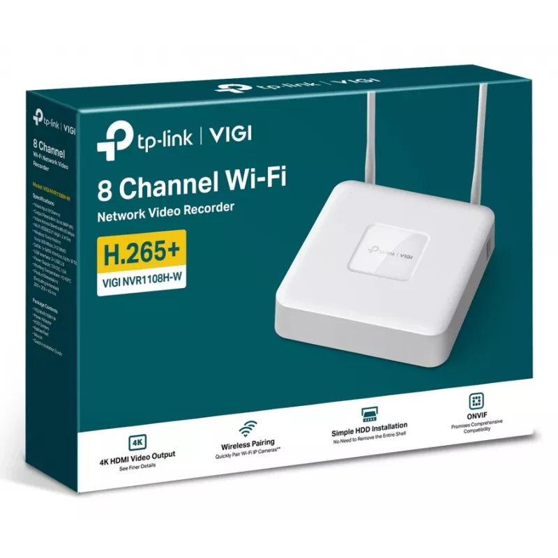 TP-Link VIGI NVR1108H-W Rejestrator sieciowy 8 kanałów 4K