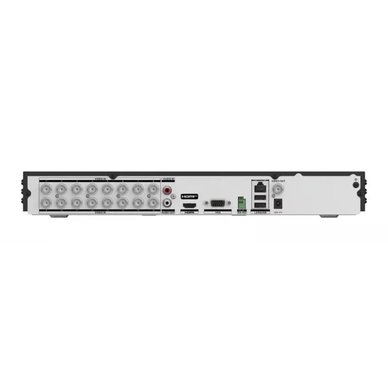 Rejestrator cyfrowy Hikvision IDS-7216HUHI-M2/XT — 16-kanałowy rejestrator DVR, 4K (3840×2160), H.264/H.265, SATA HDD do 12 TB, Gigabit Ethernet, 12 V DC
