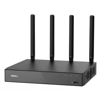 Sieciowy rejestrator wideo IMOU N110W — 10-kanałowy NVR, maks. 2592×1944, dwuzakresowe Wi‑Fi, pamięć masowa SATA 16 TB, Gigabit Ethernet, czarny