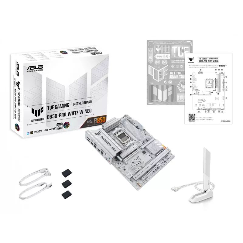 Płyta główna ASUS TUF GAMING B850‑PRO WIFI7 W NEO — AMD B850, Socket AM5, ATX, DDR5, Wi‑Fi 7, 2.5GbE