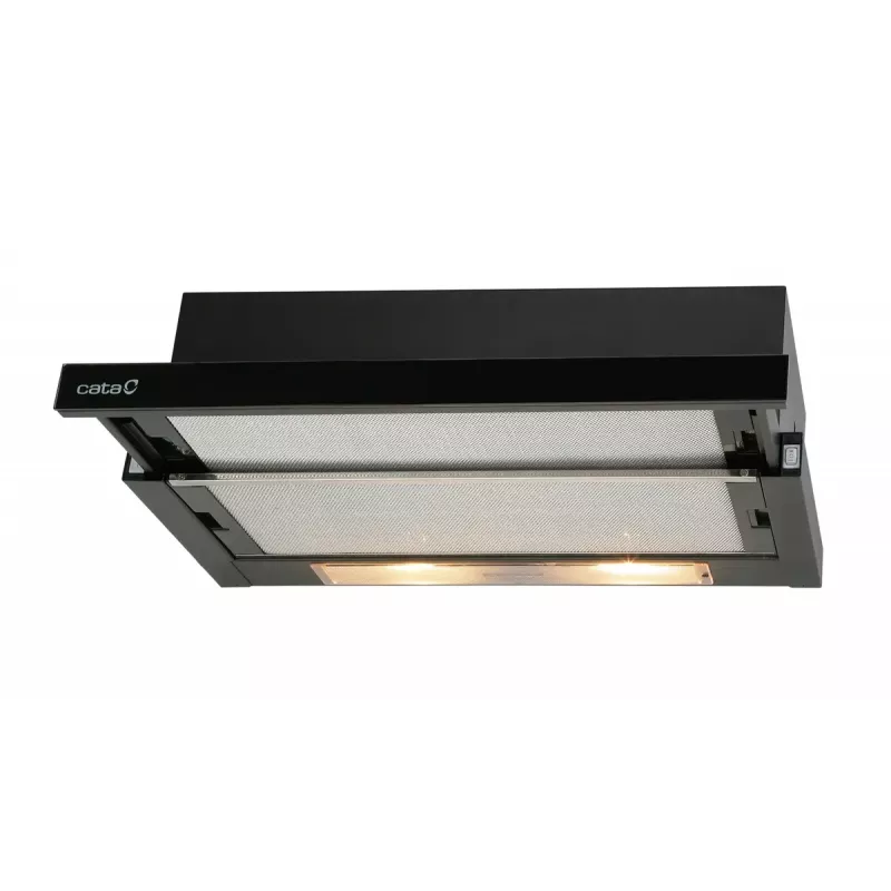 Okap półdo zabudowy (wysuwany) CATA TF 2003 GBK, 600 mm, 340 m³/h, czarny