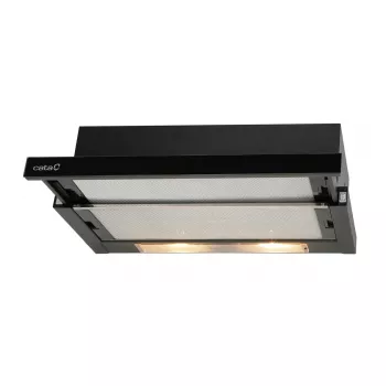 Okap półdo zabudowy (wysuwany) CATA TF 2003 GBK, 600 mm, 340 m³/h, czarny