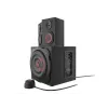 Zestaw głośnikowy GENESIS Helium 610BT 2.1, 60 W RMS, Bluetooth, przewodowy, czerwony/czarny, kompaktowy subwoofer