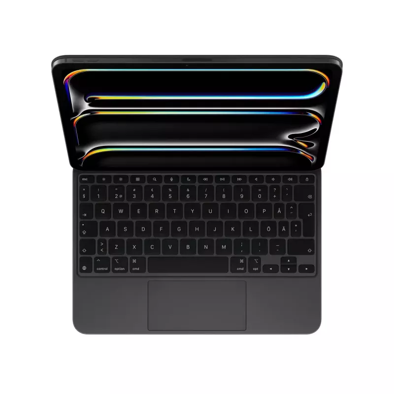 Apple Magic klawiatura QWERTY Swedish Czarny Wireless with Trackpad