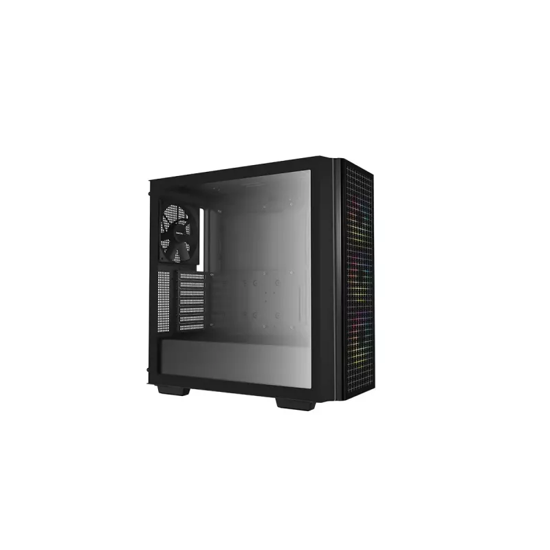 Obudowa komputerowa Mid Tower DeepCool CG540 — czarna, obsługa ATX, przestronne wnętrze, zoptymalizowany przepływ powietrza