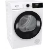 Gorenje Torktumlare DHNE82 BK040, wolnostojąca, ładowanie od przodu, pompa ciepła, biały, przyciski, pokrętło, prawe