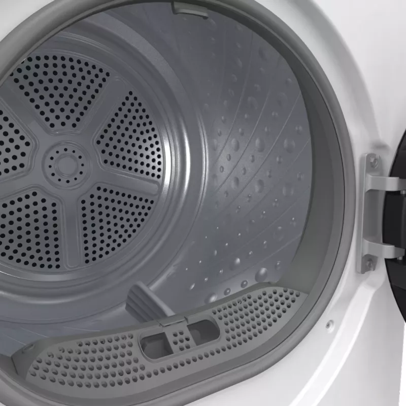Gorenje Torktumlare DHNE82 BK040, wolnostojąca, ładowanie od przodu, pompa ciepła, biały, przyciski, pokrętło, prawe