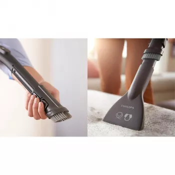 Odkurzacz cylindryczny Philips serii 5000 XD5123/10 — 900 W, 4 L worek na kurz, filtr HEPA i Mikro, do podłóg twardych i dywanów
