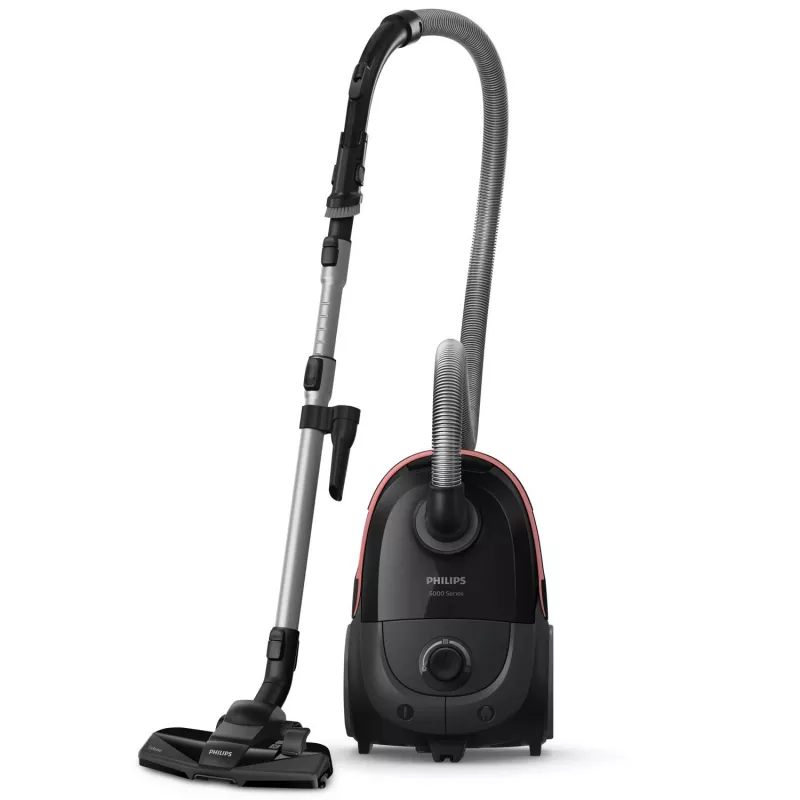 Odkurzacz cylindryczny Philips serii 5000 XD5123/10 — 900 W, 4 L worek na kurz, filtr HEPA i Mikro, do podłóg twardych i dywanów