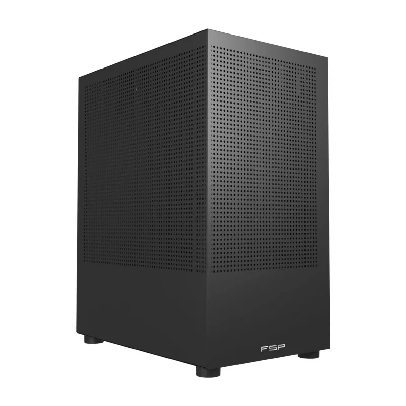 FSP S110-B Obudowa Mini Tower mITX, mATX Czarna, Small Form Factor (SFF), PC, Czarny, micro ATX, Mini-ITX, Siatka, Metal, 16 cm