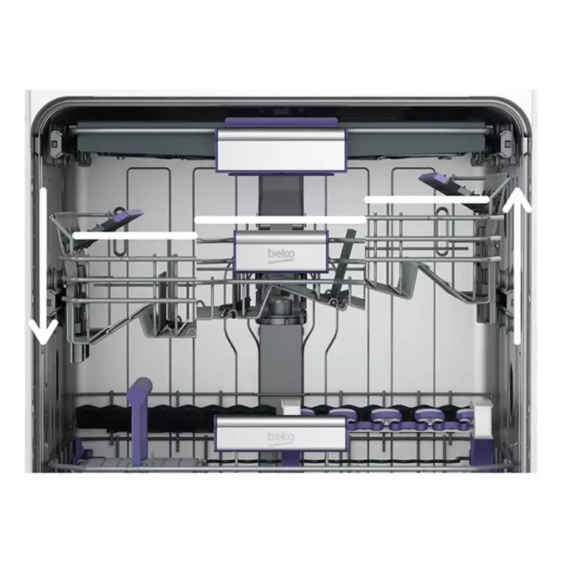 Zmywarka wolnostojąca BEKO DEN48530X, 15 kompletów, 8 programów, 44 dB, 598×850×600 mm