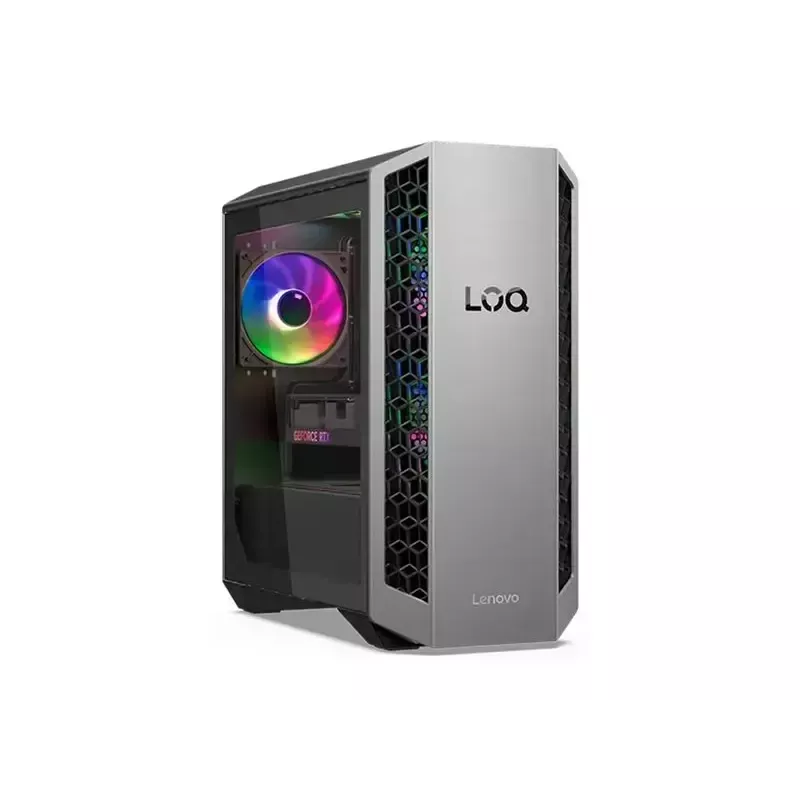 Komputer stacjonarny wieża Lenovo LOQ 26ADR10 — AMD Ryzen 7 8745HX, 32 GB DDR5 (2x16 GB), 1000 GB, NVIDIA GeForce RTX 5070, Windows 11 Home