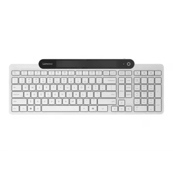 Bezprzewodowa klawiatura Bluetooth Lenovo 800 — układ US English, samoładująca, biała