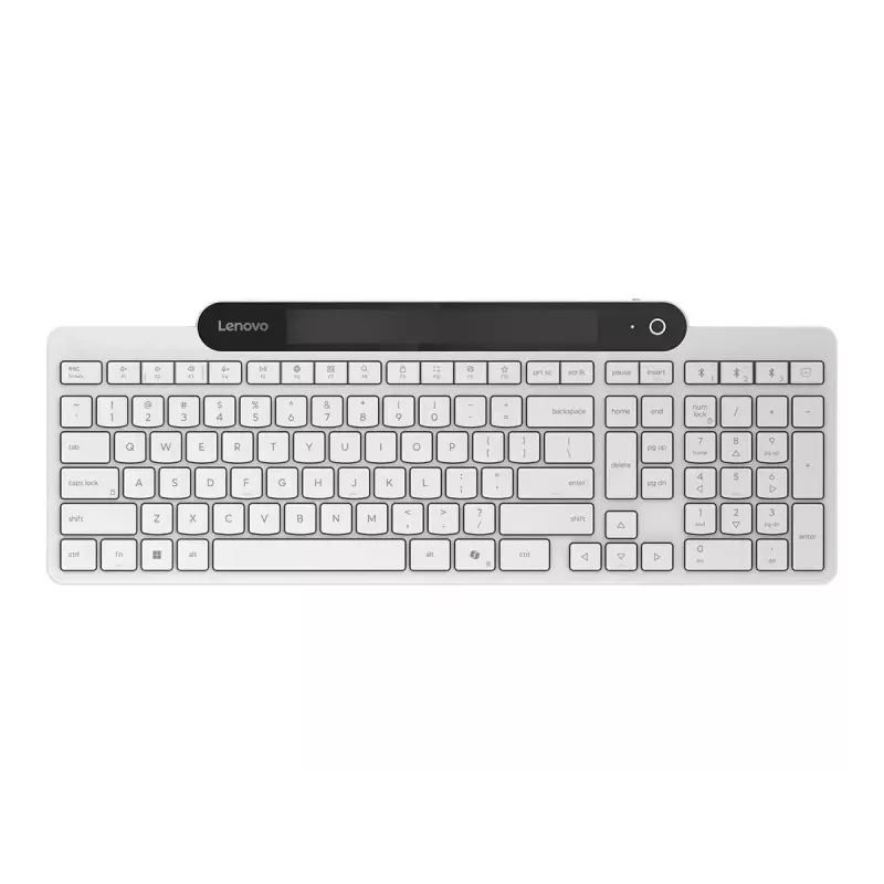 Bezprzewodowa klawiatura Bluetooth Lenovo 800 — układ US English, samoładująca, biała