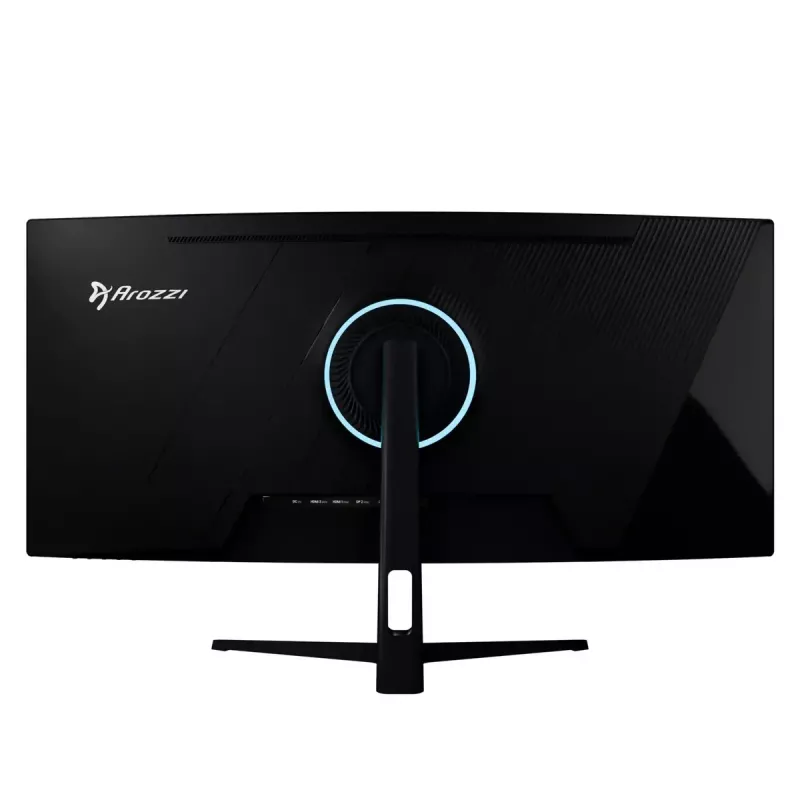 Zakrzywiony monitor 34 cale Arozzi Nova — 34 cale (86,4 cm), 3440×1440, 21:9, VA LED, 1 ms, VESA, Wbudowane głośniki, Czarny