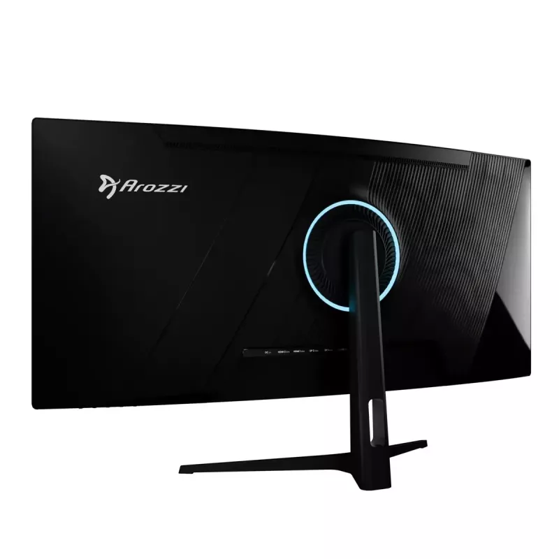 Zakrzywiony monitor 34 cale Arozzi Nova — 34 cale (86,4 cm), 3440×1440, 21:9, VA LED, 1 ms, VESA, Wbudowane głośniki, Czarny