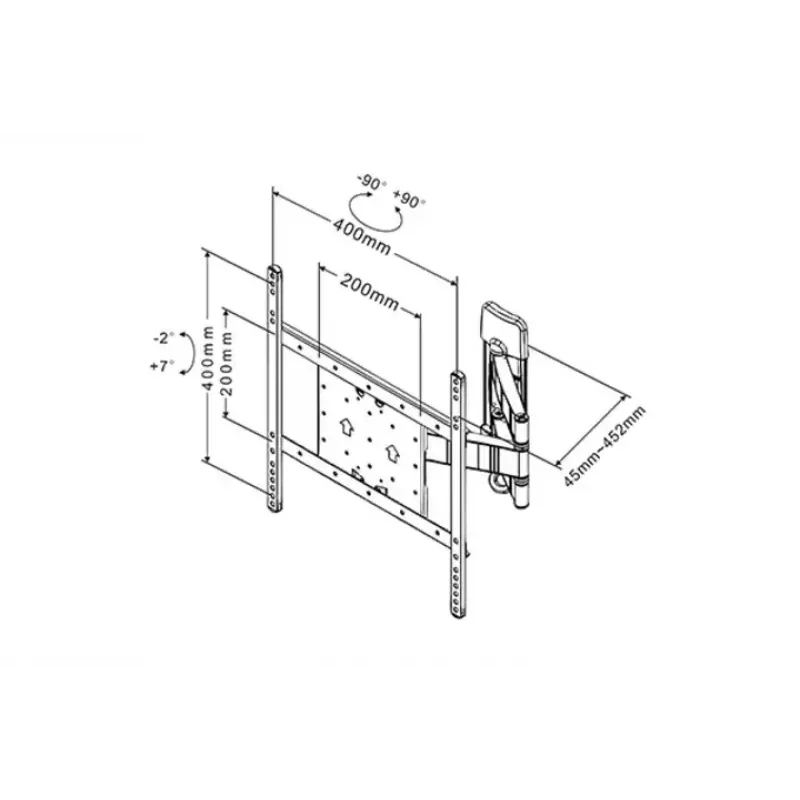 Uchwyt ścienny Multibrackets M VESA Flexarm Tilt & Turn III