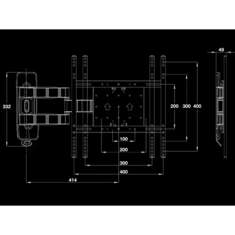 Uchwyt ścienny Multibrackets M VESA Flexarm Tilt & Turn III